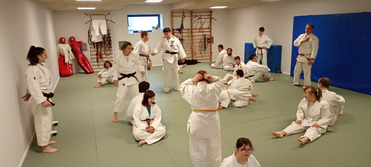 Entrenamiento previo al I Torneo Navarro de Judo Adaptado. Martiket 25-02-23